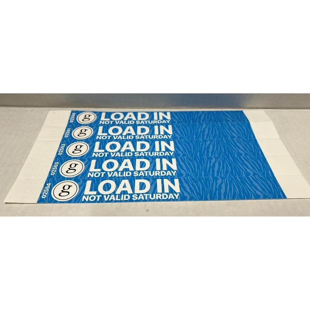 Garth Brooks Paper Wristbands Local Crew set of 5 Fan Favorite‎